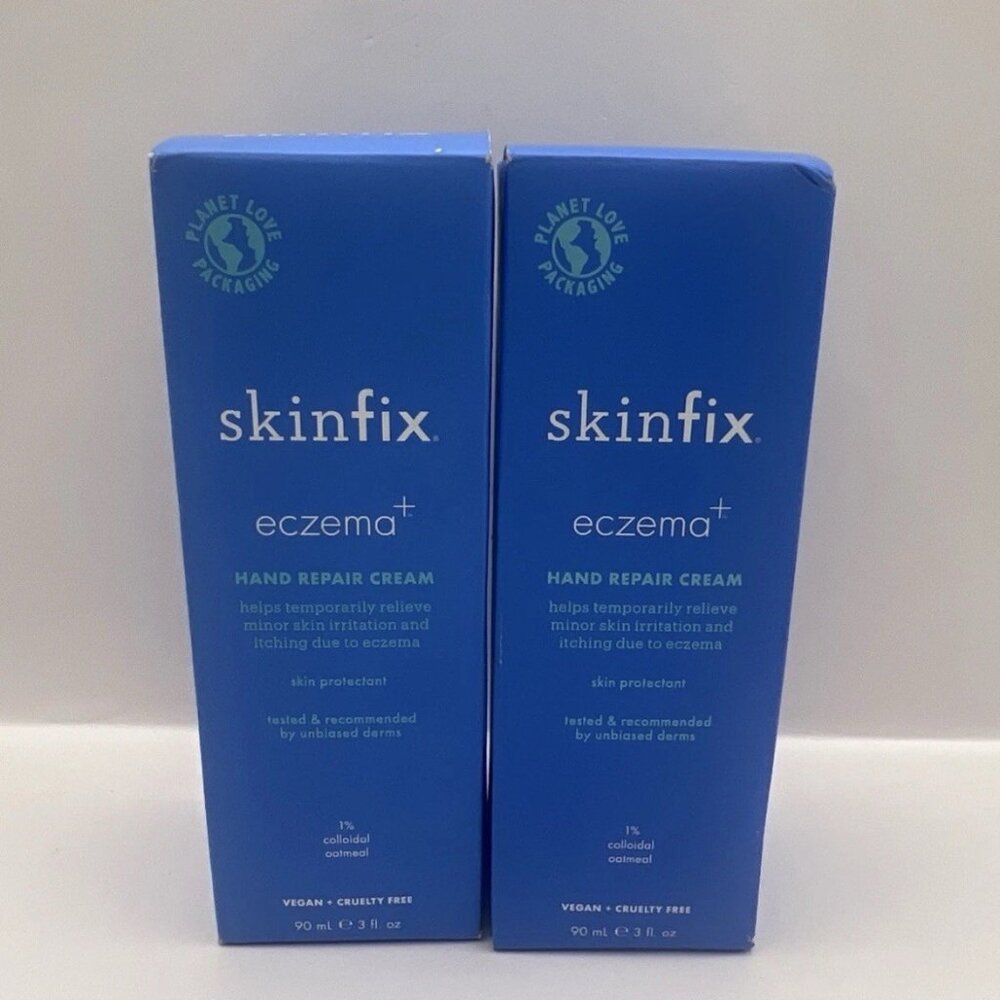 TWO Skinfix eczema+ Hand Repair Cream 3oz/90ml Colloidal Oatmeal